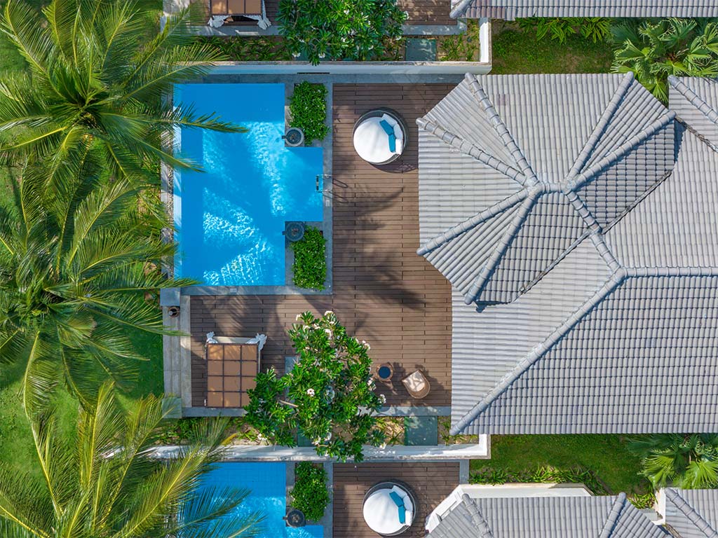 Villa 2 Phòng Ngủ Melia Vinpearl phú quốc Hướng ra hồ có bể bơi riêng