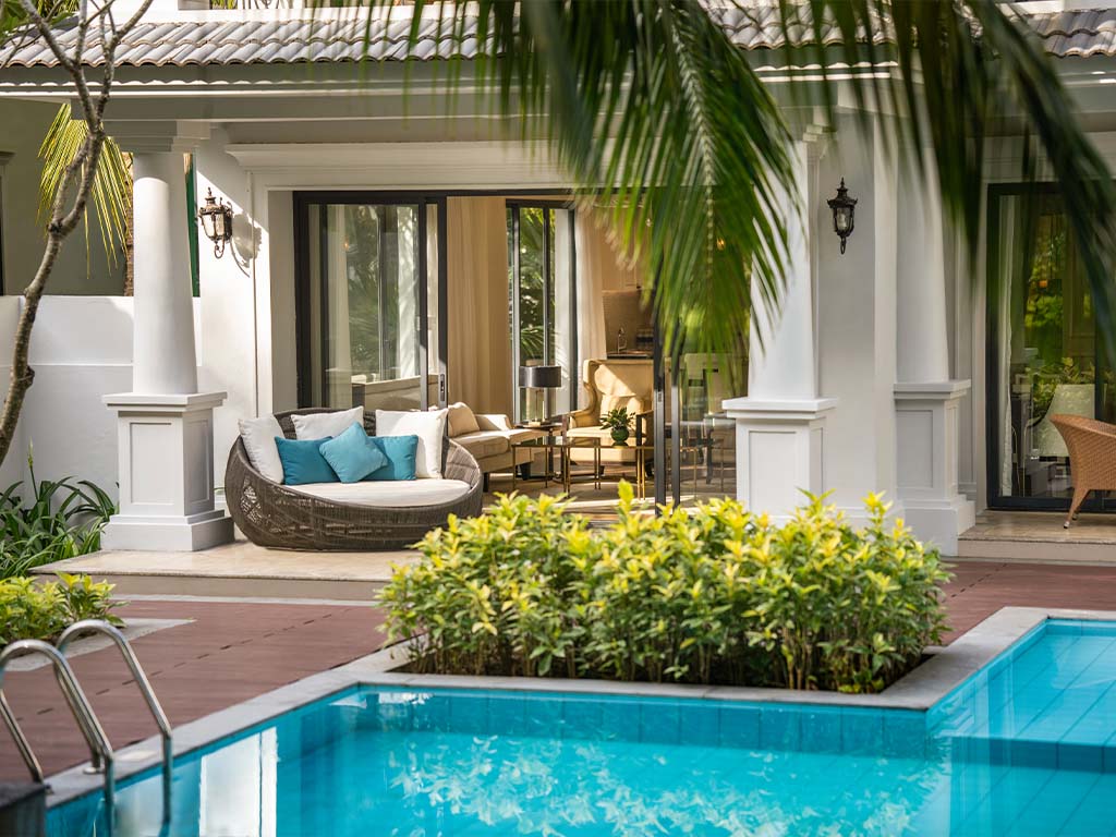 Villa 4 phòng ngủ Melia Vinpearl Phú Quốc hướng vườn và hồ bơi riêng